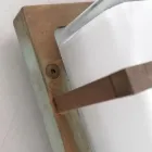 Messing buitenwandlamp, E27, geometrische stijl, gemaakt in Italië - Kristal Viadurini