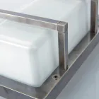 Messing buitenwandlamp, E27, geometrische stijl, gemaakt in Italië - Kristal Viadurini