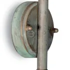 Elfico buitenwandlamp in messing, helder glas en IP44-classificatie Viadurini