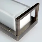 Vintage messing buitenwandlamp, E27 en elegante lamp - Kristal Viadurini