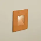 Vierkante buitenwandlamp, gekleurd terracotta Square - Toscot Viadurini