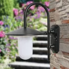 Vintage buitenwandlamp in antraciet aluminium gemaakt in Italië - Belen Viadurini