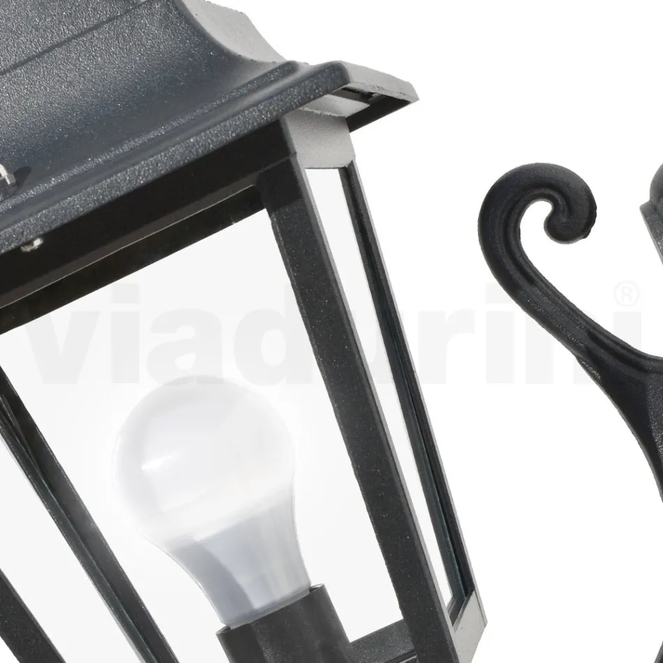 Tuinapplique in aluminium en transparant glas Made in Italy - Scintilla Viadurini