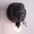 Wandlamp met 3 lichtpunten in Gorilla Keramiek Grijs of Wit Design - Rillago