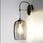 Artisan Wandlamp in geblazen Venetië glas 16 cm - Bamboe Viadurini