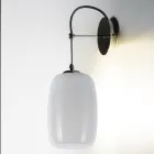 Artisan Wandlamp in geblazen Venetië glas 16 cm - Bamboe Viadurini