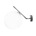 Handgeblazen Venetiaans Glazen Wandlamp - Sneeuw Viadurini