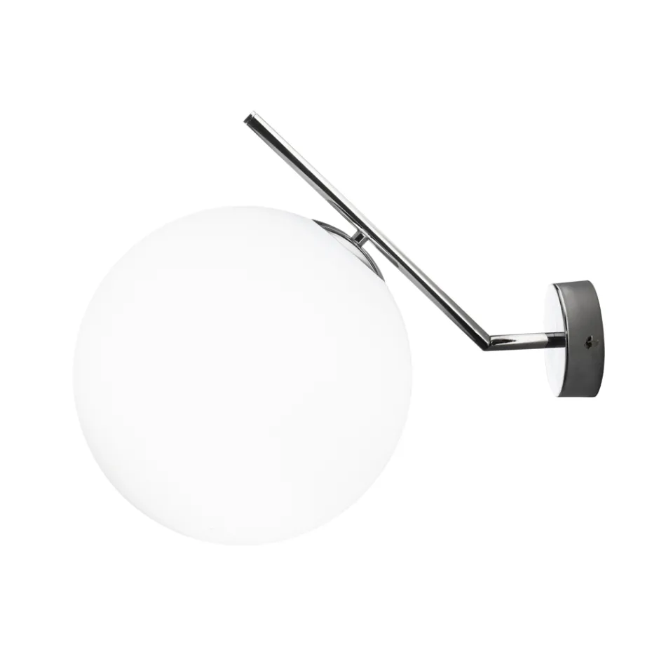 Handgeblazen Venetiaans Glazen Wandlamp - Sneeuw Viadurini