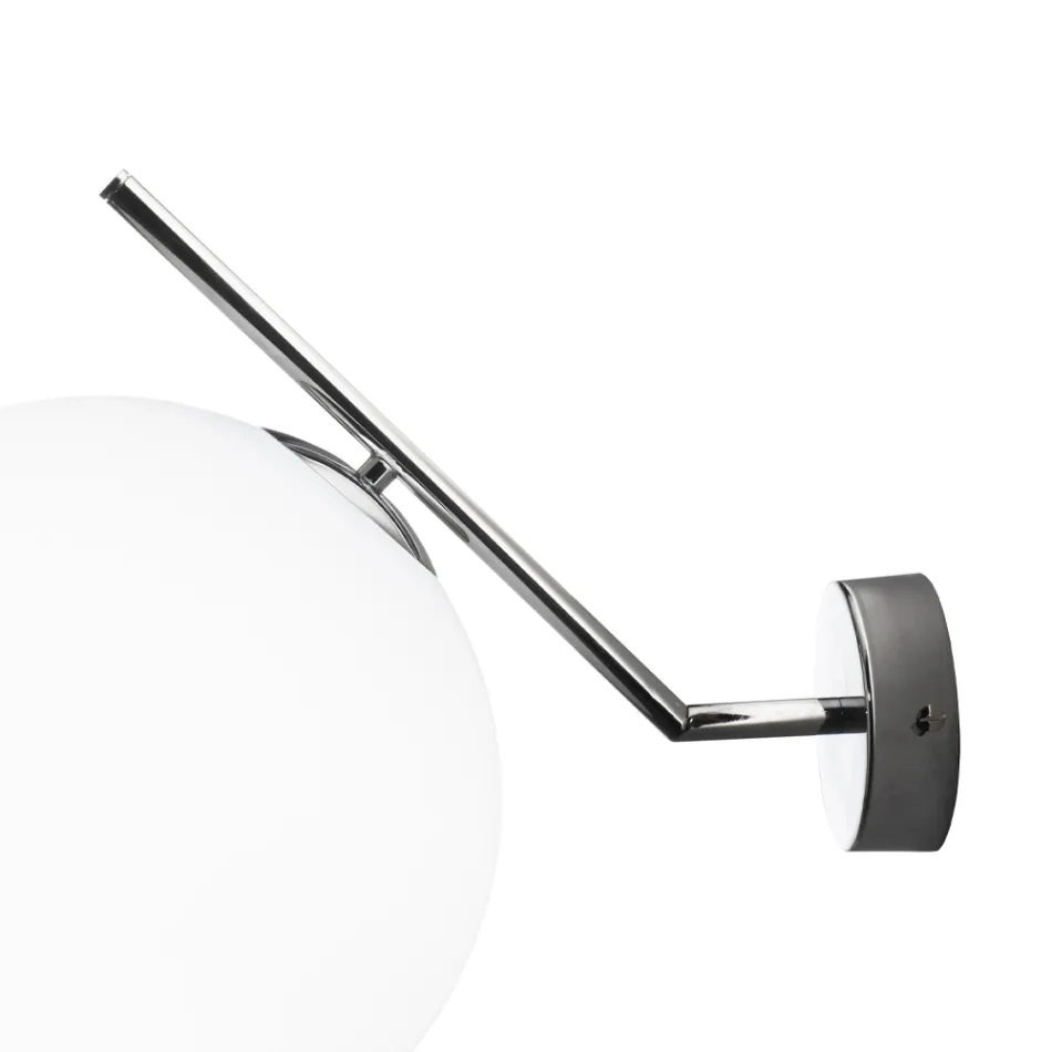 Handgeblazen Venetiaans Glazen Wandlamp - Sneeuw Viadurini