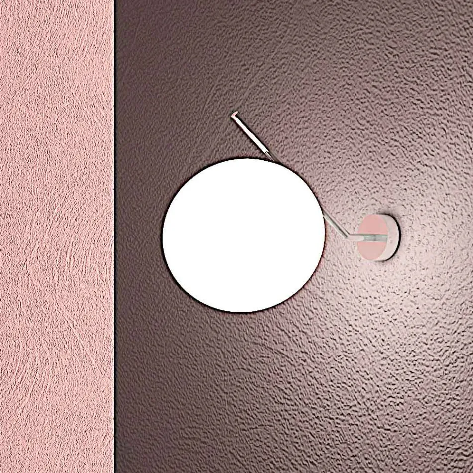 Handgeblazen Venetiaans Glazen Wandlamp - Sneeuw Viadurini