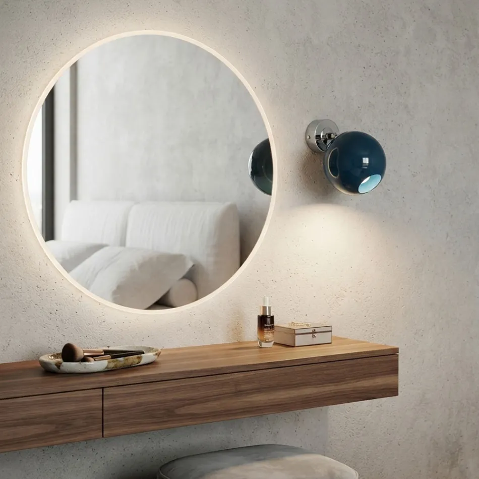 Lumira - Kleine Venetiaanse glazen wandlamp, gemaakt in Italië Viadurini