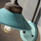 Verlichting in gekleurd keramiek en messing wand Alice Ferroluce Viadurini