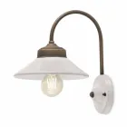 Verlichting in gekleurd keramiek en messing wand Alice Ferroluce Viadurini