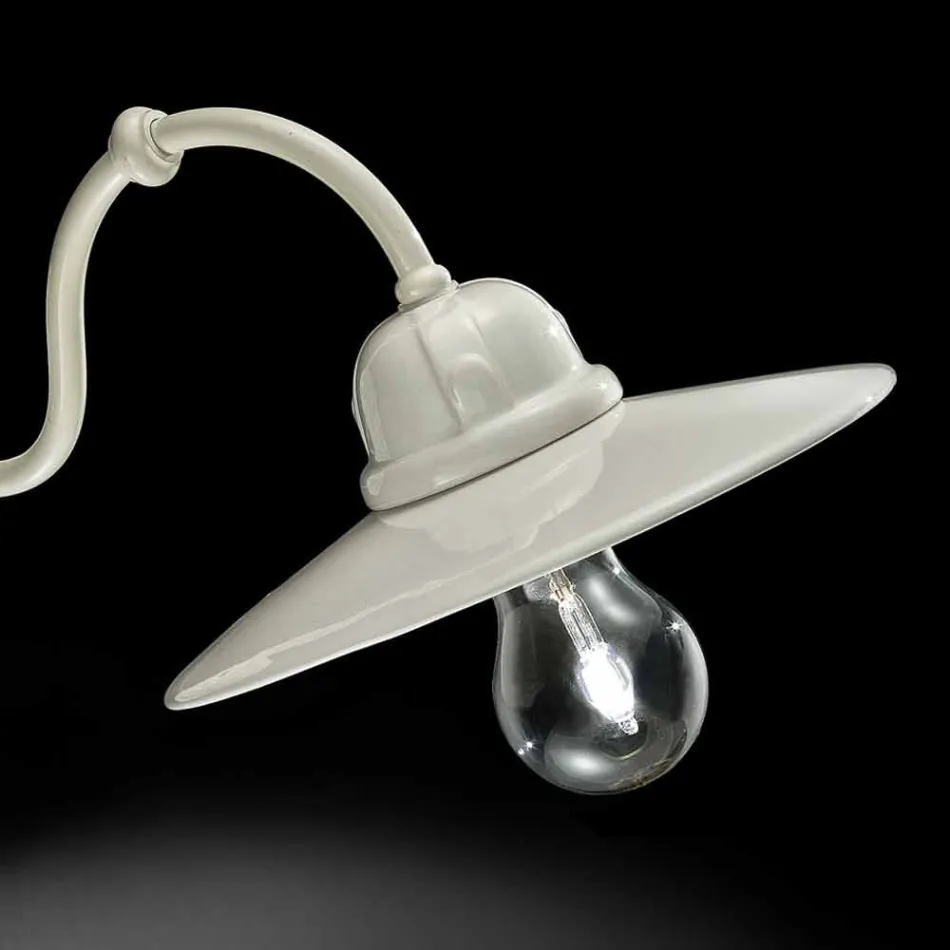 Lights in glanzend keramische wand Ferroluce Retro Viadurini