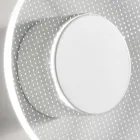 Nora - Metalen wandlamp met micro-gestippelde plexiglas diffuser Viadurini