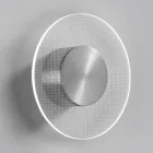 Nora - Metalen wandlamp met micro-gestippelde plexiglas diffuser Viadurini