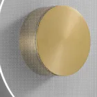 Nora - Metalen wandlamp met micro-gestippelde plexiglas diffuser Viadurini