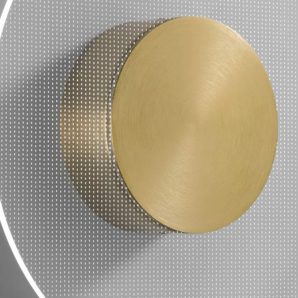 Nora - Metalen wandlamp met micro-gestippelde plexiglas diffuser Viadurini