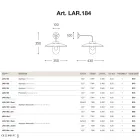 Nabucco wandlamp van Aldo Bernardi, messing lijnverlichting Viadurini