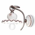Lamp rustieke keramische wand ingericht Ferroluce Roma