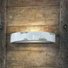 Wall light vintage crescentische keramische Helen Ferroluce Viadurini