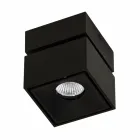 Decoratieve led-wandlamp in wit of zwart aluminium voor interieur - Vernon Viadurini