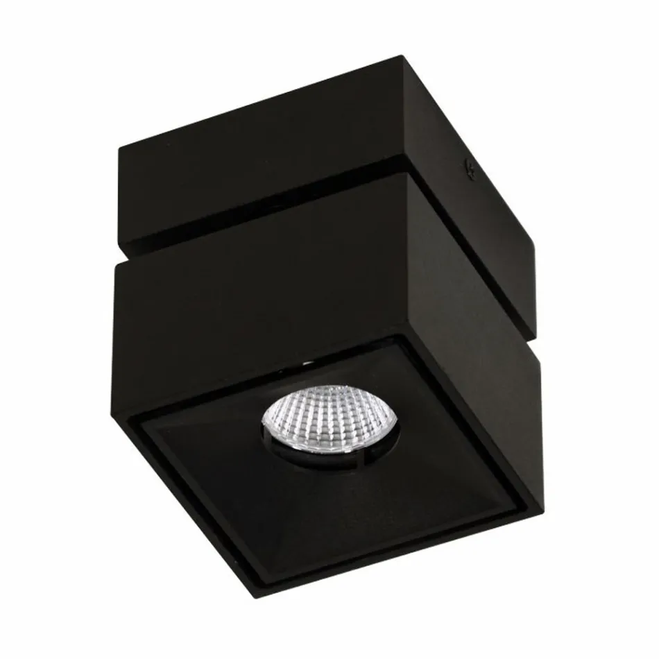 Decoratieve led-wandlamp in wit of zwart aluminium voor interieur - Vernon Viadurini