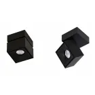 Decoratieve led-wandlamp in wit of zwart aluminium voor interieur - Vernon Viadurini