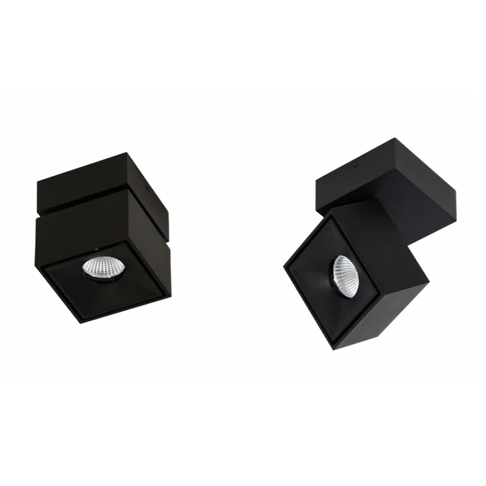 Decoratieve led-wandlamp in wit of zwart aluminium voor interieur - Vernon Viadurini