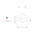 Decoratieve led-wandlamp in wit of zwart aluminium voor interieur - Vernon Viadurini