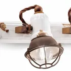 Applique ontwerp en drie spotlights keramiek en metallo Lacey Viadurini