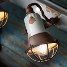 Applique ontwerp en drie spotlights keramiek en metallo Lacey Viadurini