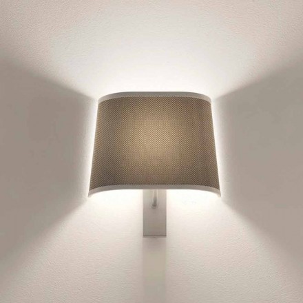 Design wandlamp in metaal met zilveren of witte afwerking Made in Italy - Jump Viadurini