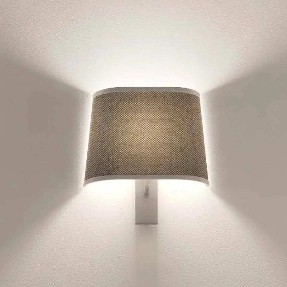 Design wandlamp in metaal met zilveren of witte afwerking Made in Italy - Jump Viadurini