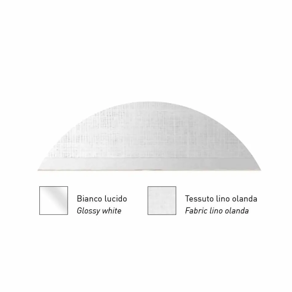 Design wandlamp in metaal met zilveren of witte afwerking Made in Italy - Jump Viadurini