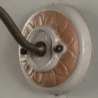 Buitenwandlamp in Galestro en metaal handgemaakt in Italië - Toscot Spoleto Viadurini