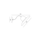 Buitenwandlamp in Galestro en metaal handgemaakt in Italië - Toscot Spoleto Viadurini