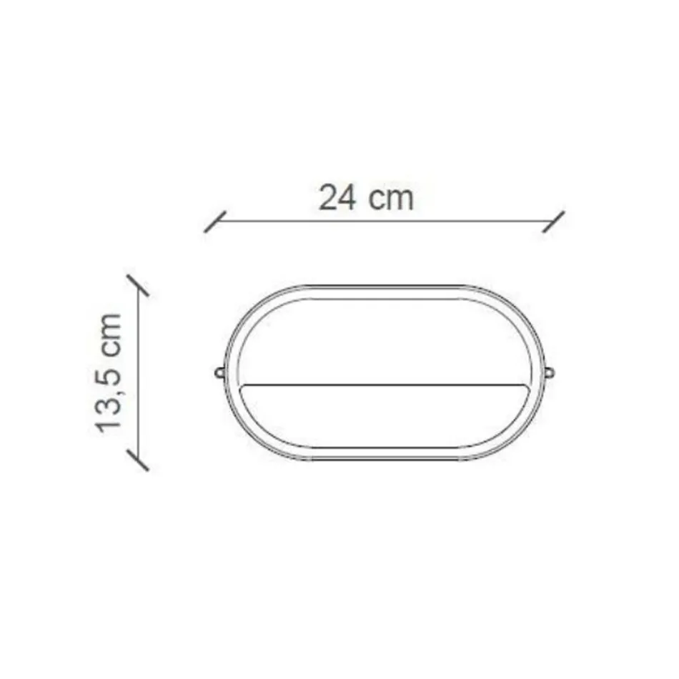 Handgemaakte keramische en industriële horizontale ijzeren applique - Vintage Viadurini