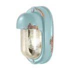 Wandlamp Handgemaakt Keramiek en Verticaal Industrieel Ijzer - Vintage Viadurini