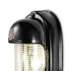 Wandlamp Handgemaakt Keramiek en Verticaal Industrieel Ijzer - Vintage Viadurini