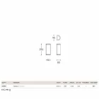 Muur Hanny Aldo Bernardi messing en wit methacrylaat Viadurini