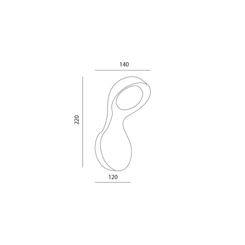 Keramiek en aluminium appliqué handgemaakt in Italië - Toscot Clover Viadurini