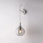 IJzeren wandlamp met Pyrex-glas, gemaakt in Italië, voor interieurdecoratie - Amazonia Viadurini