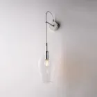 IJzeren wandlamp met Pyrex-glas, gemaakt in Italië, voor interieurdecoratie - Sparta Viadurini