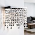 Verchroomde ijzeren wandlamp met strass-steentjes, gemaakt in Italië - Afrika