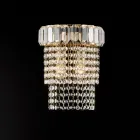 Gemaakt in Italië: ijzeren en gouden applicatie met strass-steentjes voor interieurdecoratie - Kiev Viadurini