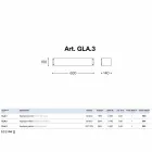 Ceramische muur witte tegel Glamour Aldo Bernardi Viadurini