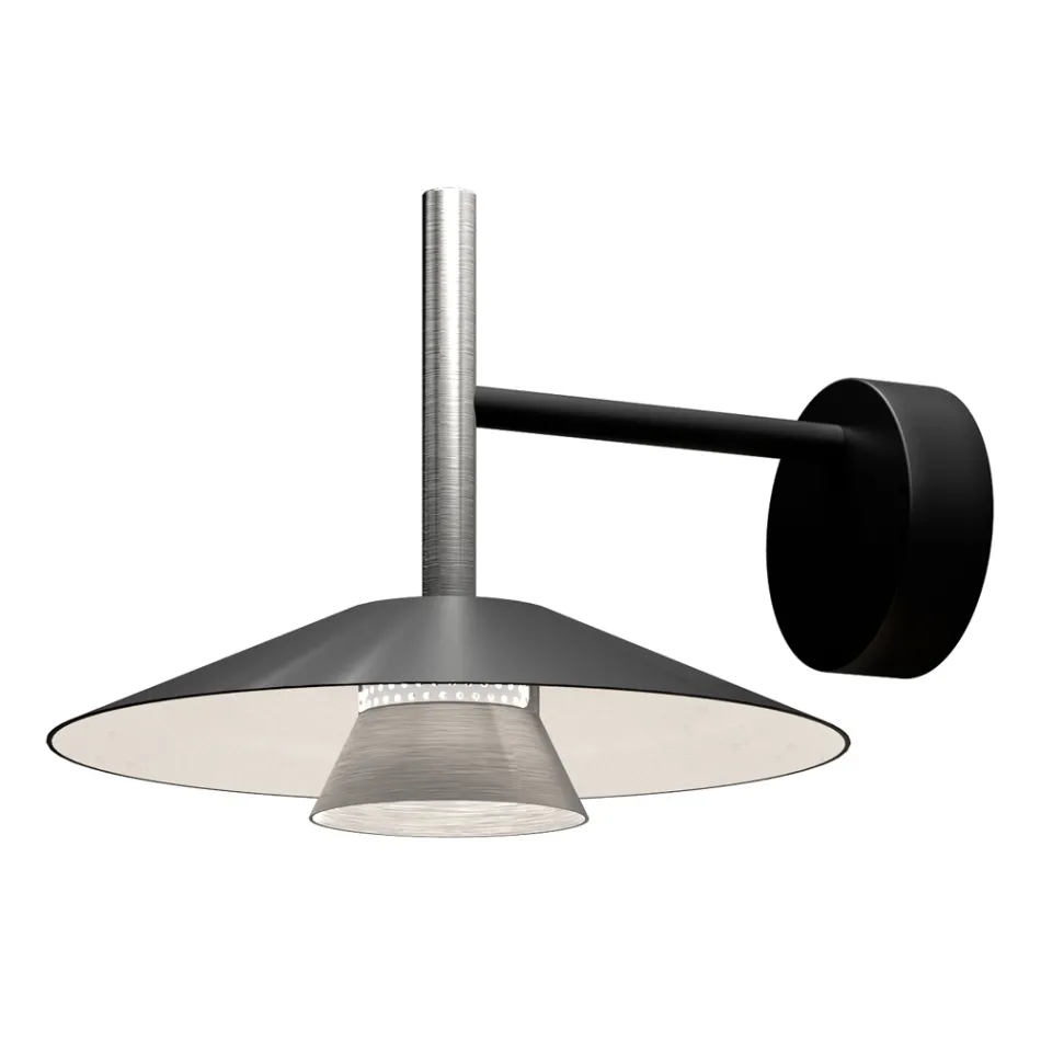 Metalen wandlampen in verschillende afwerkingen, gemaakt in Italië - Mira Viadurini