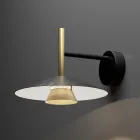 Metalen wandlampen in verschillende afwerkingen, gemaakt in Italië - Mira Viadurini