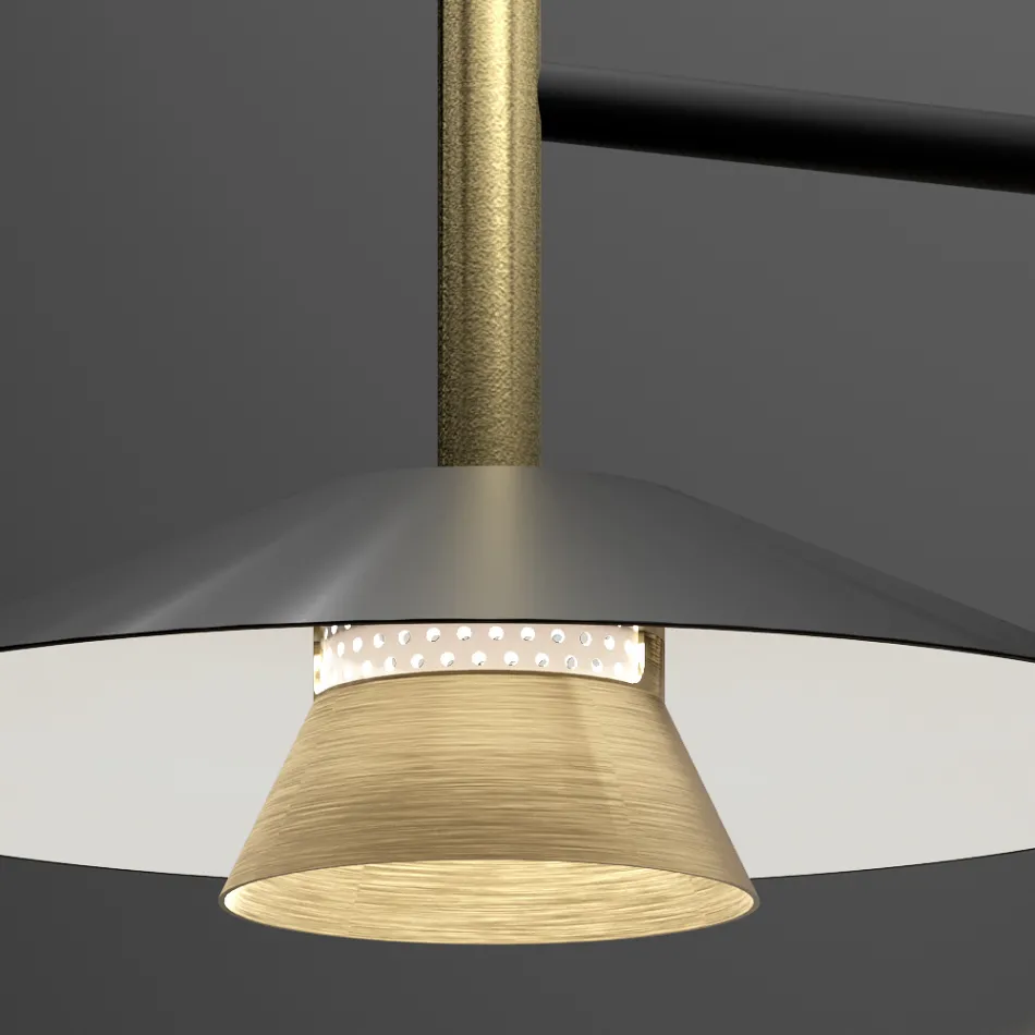 Metalen wandlampen in verschillende afwerkingen, gemaakt in Italië - Mira Viadurini